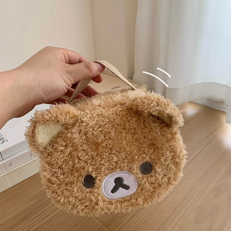 Bear Plush Cosmetic Bag ✅